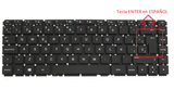 TECLADO HP COMPAQ  14AB 14AL 14-AB000 14-AL000 14-AB100 14-AB200 ESQUINA REDONDA SIN FRAME