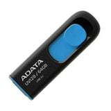 MEMORIA USB 64GB ADATA NEGRO Y AZUL AUV128-64G-RBE