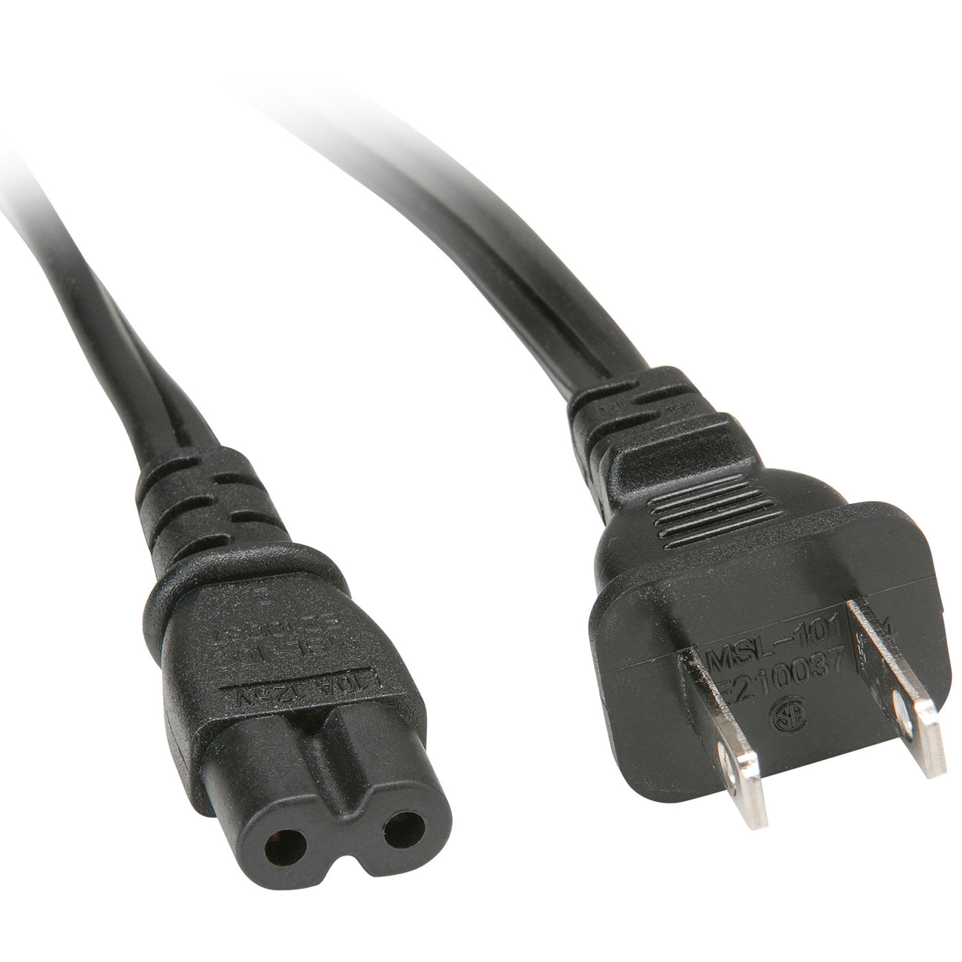 CABLE ENERGIA AC DE 2 PINES PARA CARGADORES TV ELECTRODOMESTICOS
