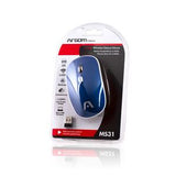 MOUSE ÓPTICO INALÁMBRICO DE 2.4 GHZ MS31   ARG-MS-0031BL