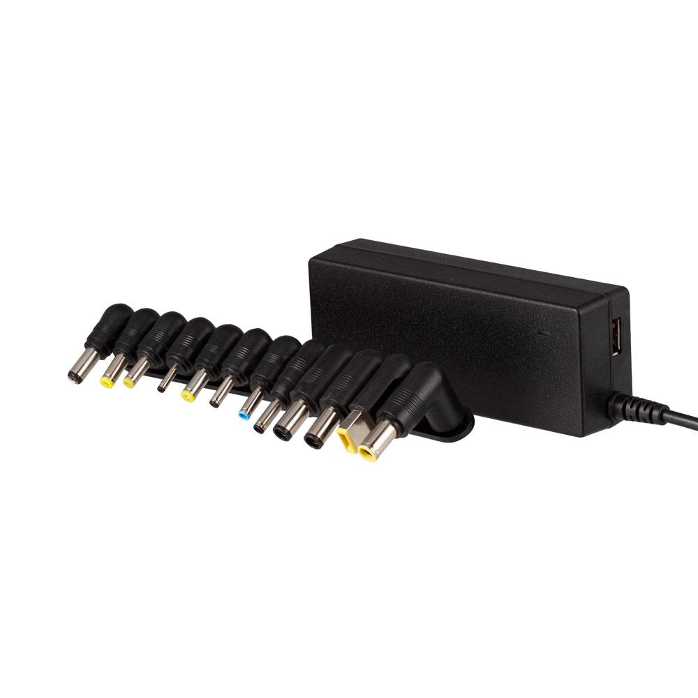 CARGADOR DE PORTÁTIL UNIVERSAL COMPACTO DE 90 W - DETECCIÓN AUTOMÁTICA ARG-AC-0095