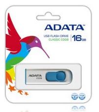 MEMORIA USB 16GB 2.0 ADATA AC008-16G-RWE WHITE+BLUE