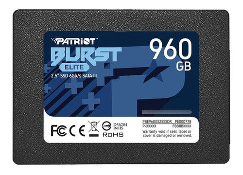 UNIDAD SSD PATRIOT | 2.5" SATA | Slim (7mm)