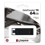 MEMORIA USB TIPO C 64GB 3.0 DATA TRAVELER 70 TYPE KINGSTON DT70/64GB