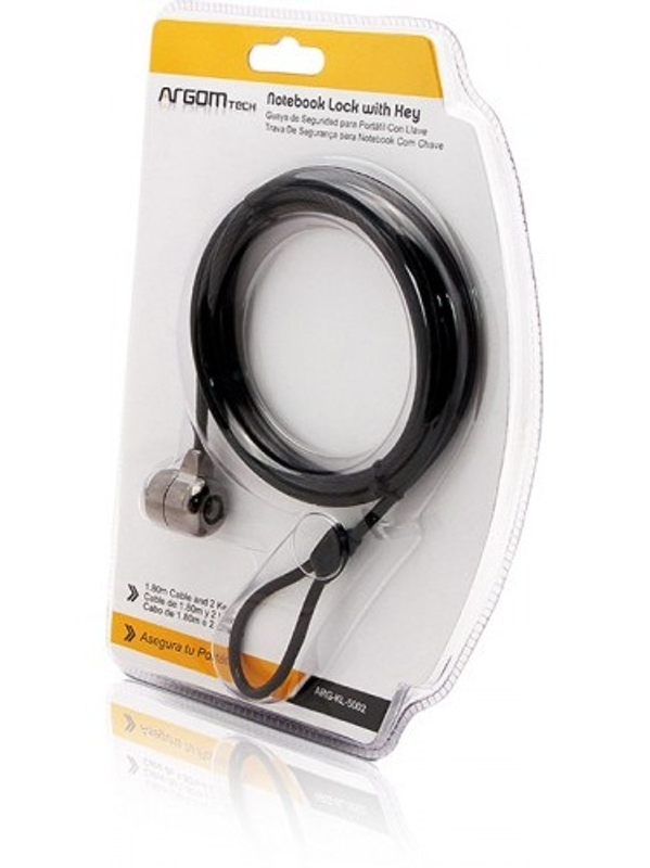 CANDADO PARA PORTÁTIL CON CÓDIGO 1.80M / 6FT ARG-KL-5001