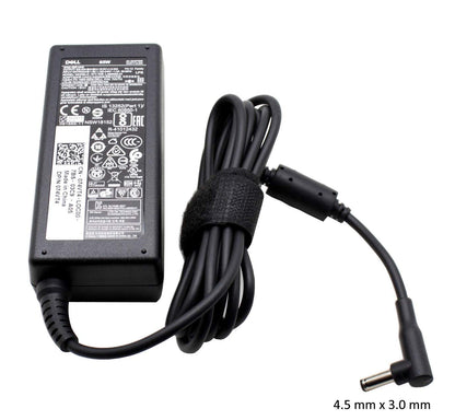 CARGADOR DELL ORIGINAL 65W / 19.5V / 3.34A / 3.0 X 4.5MM PIN CENTRAL PUNTA NEGRA / PUNTA CORTA