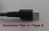 CARGADOR ORIGINAL HP COMPAQ 65W USB TIPO-C TYPE-C / 5V 3A / 9V 3A / 10V 5A / 12V 5A / 15V 4.33A / 20V 3.25A / SIN CABLE DE ENERGÍA