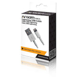 CABLE USB IPHONE TIPO PLANO ARGOM