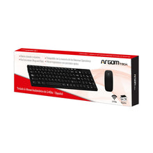 TECLADO Y MOUSE INALÁMBRICOS COMBINADOS CLÁSICOS EN ESPAÑOL ARG-KB-7436
