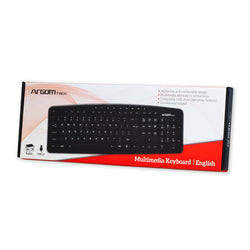 TECLADO ESPAÑOL MULTIMEDIA USB ARG-KB-7807