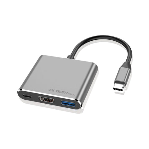 HUB ARGOM 3 IN 1 TYPE C/HDMI/USB 3.0 ARG-UB-0181 – Laptop Center