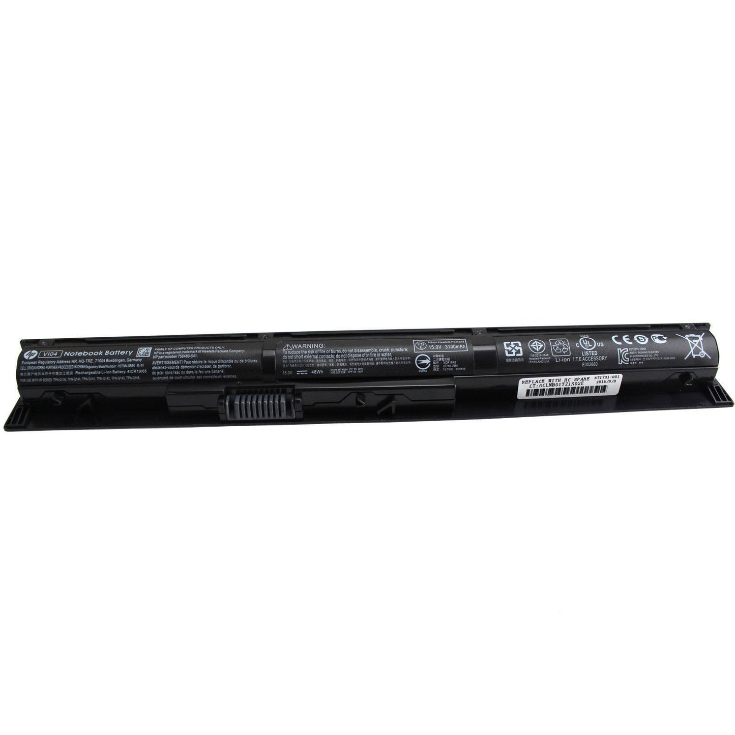 BATERIA HP COMPAQ ENVY PAVILION 14 15 17 PROBOOK 440 445 450 455 G2 VI04 DE 14.8V Y 4 CELDAS