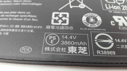 BATERIA TOSHIBA ORIGINAL P50W-B P55W-B P55W-S PA5189U-1BRS P000602690 / 14.4V / 60WH / 3860MAH