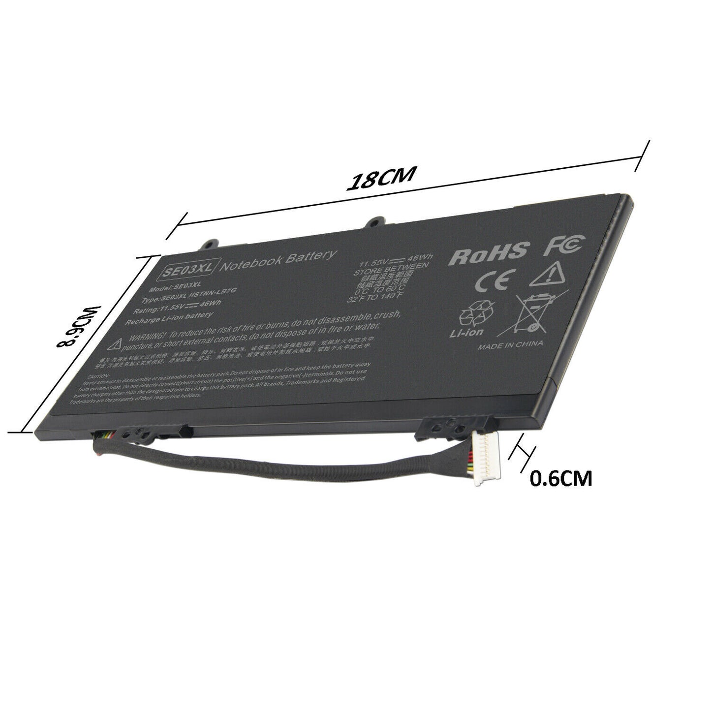 BATERIA HP PAVILION 14-AL100 SE03XL 849568-421 849908-850 11.55V 46Wh 4000mAh