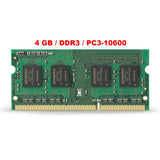 MEMORIA RAM USADA 4GB DDR3 1333MHZ / PC3-10600 P/LAPTOP