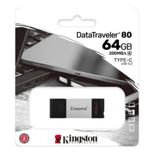 MEMORIA USB 64GB USB-C (TYPE-C) 3.1 KINGSTON DT80/64GB