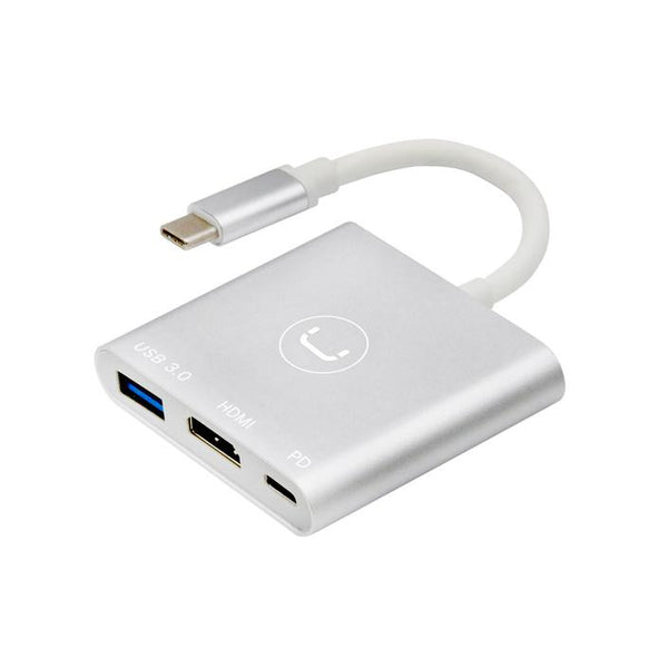 HUB UNNO HB1101SV |  TIPO C / 3 EN 1 | USB 3.0