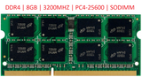 MEMORIA LAPTOP DDR4 | 8GB | 16GB | 3200MHZ | PC4-25600 | SODIMM