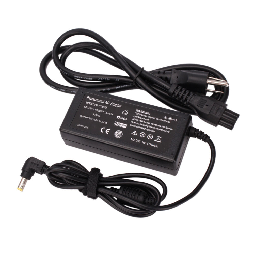 CARGADOR TOSHIBA GENERICO 65W / 19V / 3.42A / 5.5 x 2.5MM