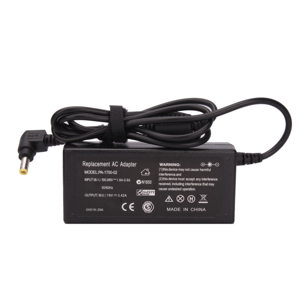 CARGADOR TOSHIBA GENERICO 65W / 19V / 3.42A / 5.5 x 2.5MM