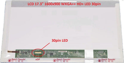 PANTALLA 17.3 LED 30 PINES EDP ABAJO IZQUIERDA WXGA++ (1600x900) HD+ ** ¡NOTA: SE VENDE SOLO INSTALADA EN NUESTRO TALLER! **