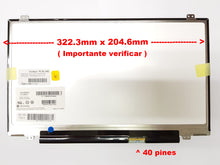 PANTALLA 14.0 LED SLIM EDICION ESPECIAL LP140WH2(TL)(N1) / FINA WXGA HD / TOP BRACKET / CONECTOR ABAJO DERECHA 40 PINES P/LAPTOP ** ¡NOTA: SE VENDE SOLO INSTALADA EN NUESTRO TALLER! **