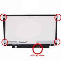 PANTALLA 11.6 LED SLIM SIDE BRACKETS CONECTOR EDP 30 PINES ABAJO DERECHA 1366 x 768 P/LAPTOP (SOLO CONTRA PEDIDO. 15 A 22 DÍAS HÁBILES)