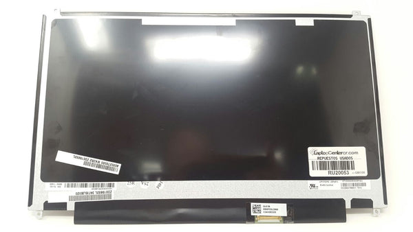 PANTALLA 13.3 LED SLIM P/LAPTOP TOP BRACKET CONECTOR EDP 30 PINES CONECTOR ABAJO DERECHA 1366x768 HD** ¡NOTA: SE VENDE SOLO INSTALADA EN NUESTRO TALLER! **