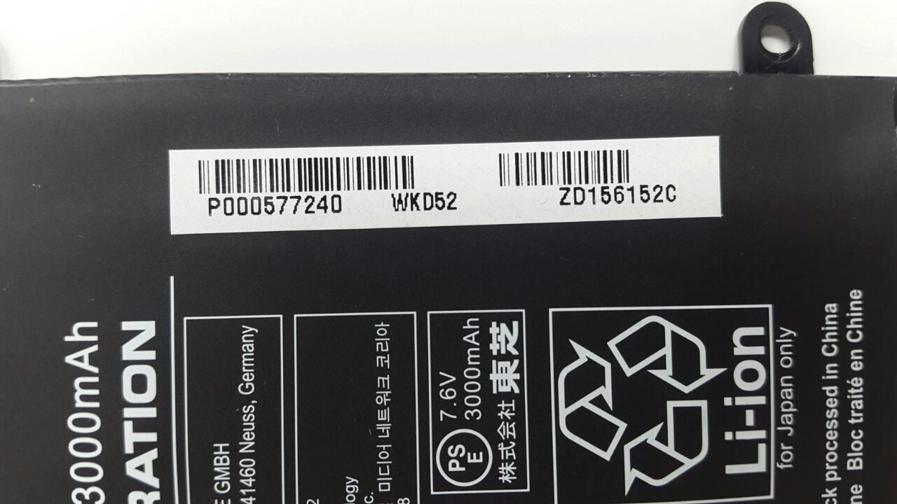 BATERIA TOSHIBA ORIGINAL PA5156U-1BRS P000577240  INTERNA 7.6V / 23WH /3000mAh