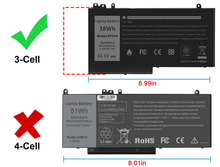BATERIA DELL LATITUDE 5000 E5250 E5450 E5550 3150 3160| RYXXH