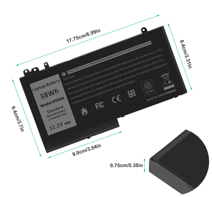BATERIA DELL LATITUDE 5000 E5250 E5450 E5550 3150 3160| RYXXH