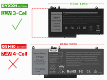 BATERIA DELL LATITUDE 5000 E5250 E5450 E5550 3150 3160| RYXXH