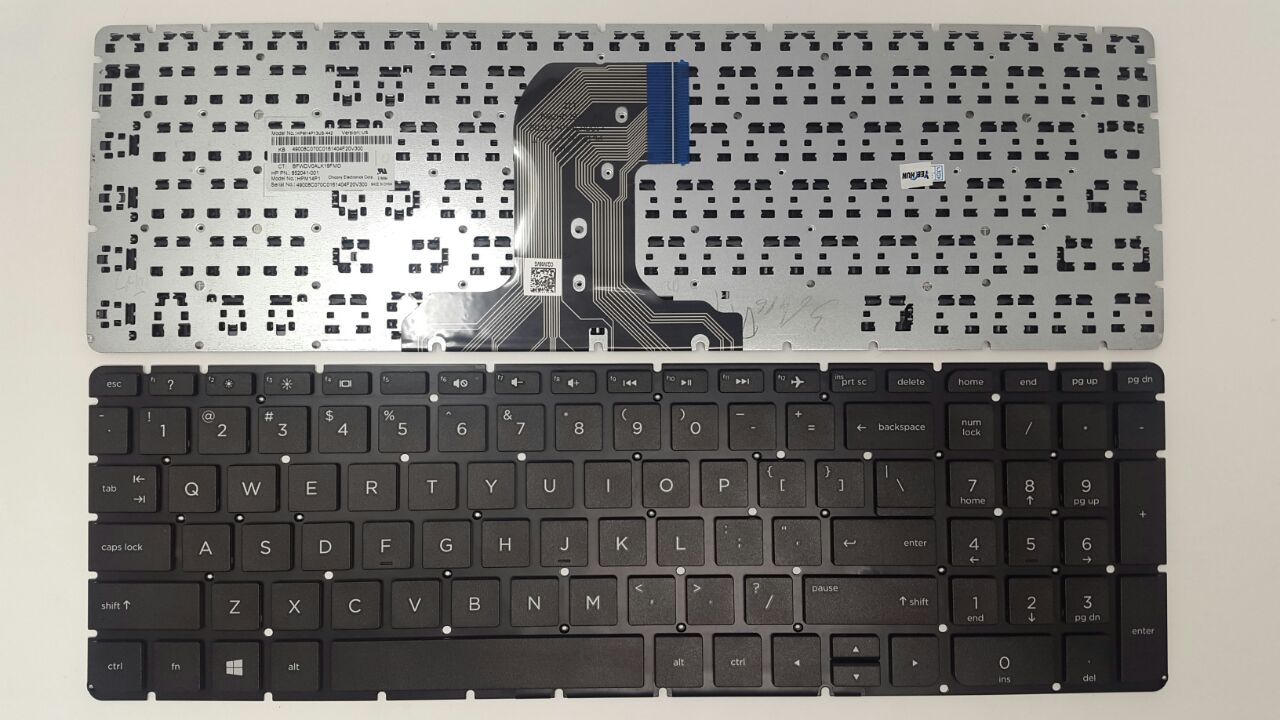TECLADO HP COMPAQ 15-AC 15-AF 15-AY 15-BA 15-AF 15T-AC 15Z-AF 250 G4 255 G4 256 G4 250 G5 255 G5 NEGRO SIN FRAME