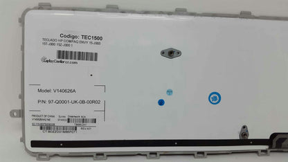 TECLADO HP COMPAQ ENVY 15-J000 15T-J000 15Z-J000 15-J100 17-J000 M6-N015DX 760743-001 (ÚNICAMENTE CONTRA PEDIDO)