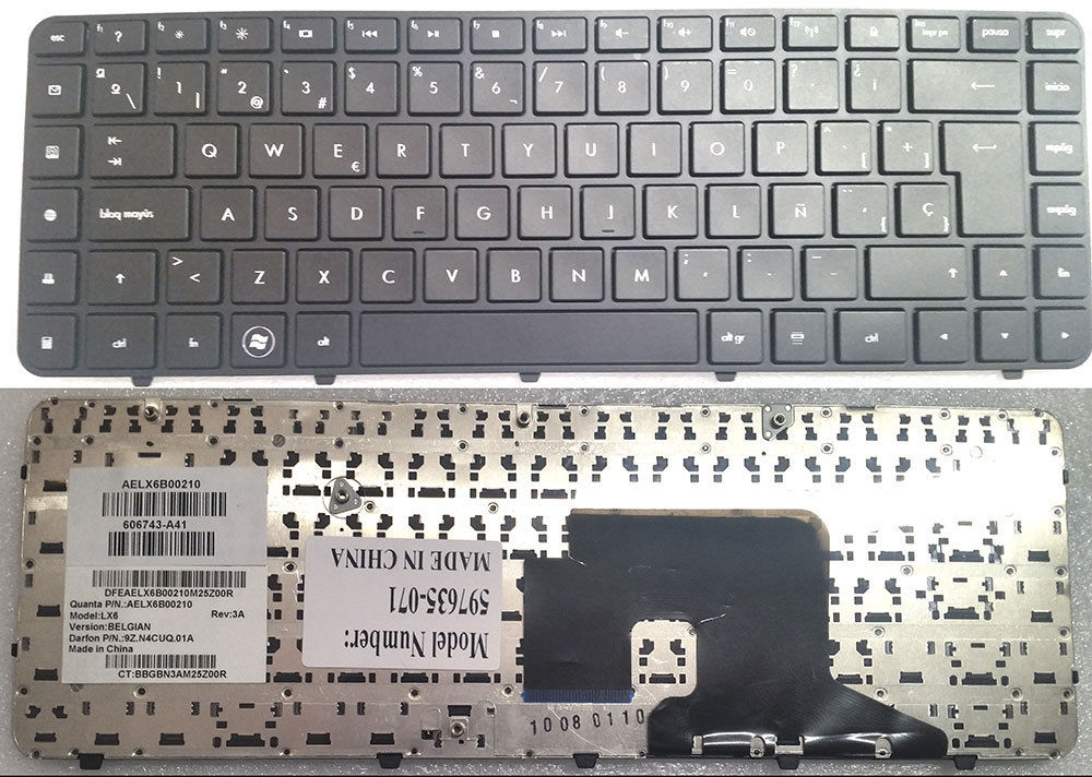 TECLADO HP COMPAQ DV6 SERIE 3000 3100 3200 y 4000 NEGRO700T C769 C729 N