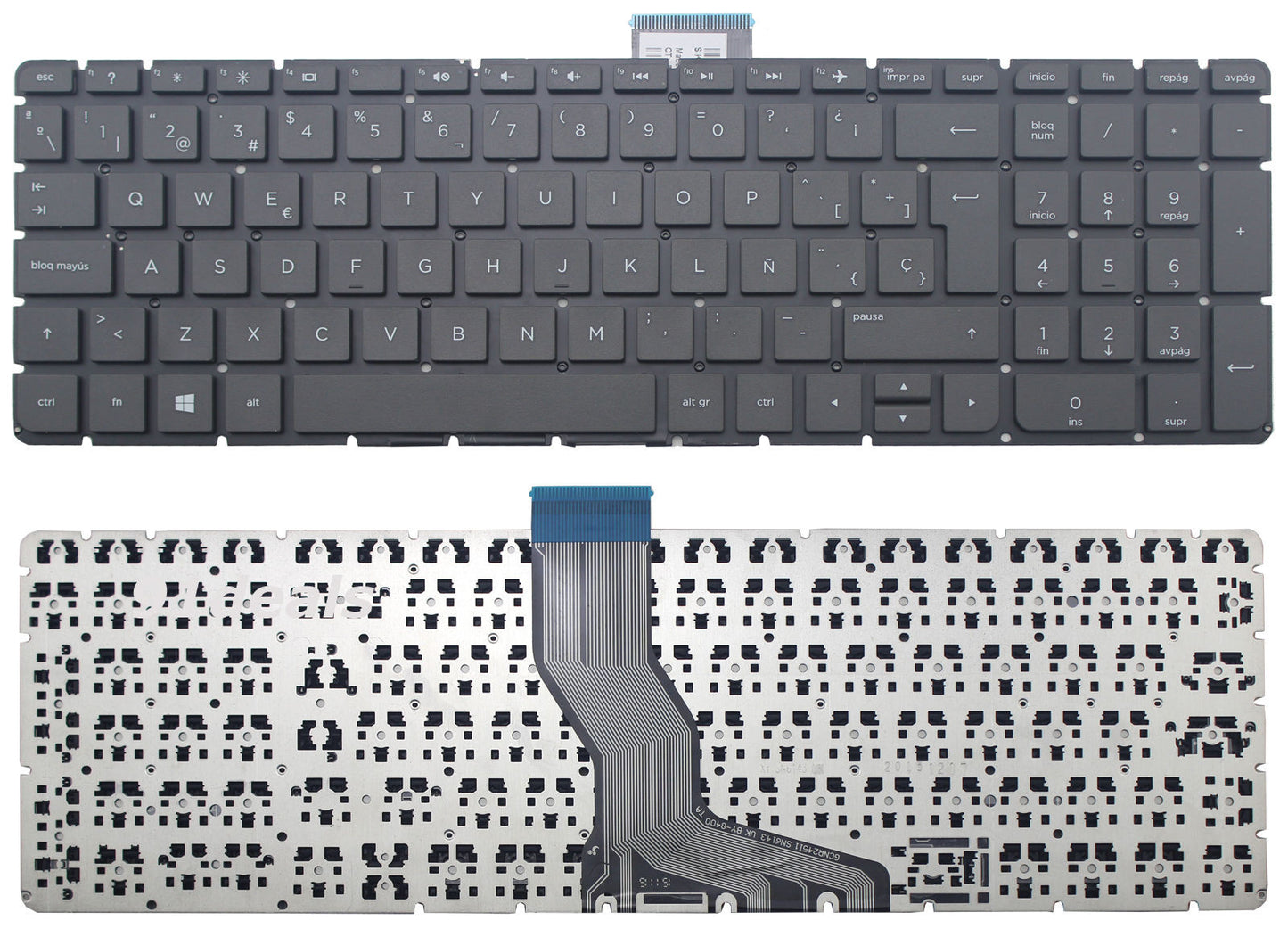 TECLADO HP COMPAQ 15-AK000 15-AU000 15-BC000 15-AB000 SIN FRAME CON NUMERICO