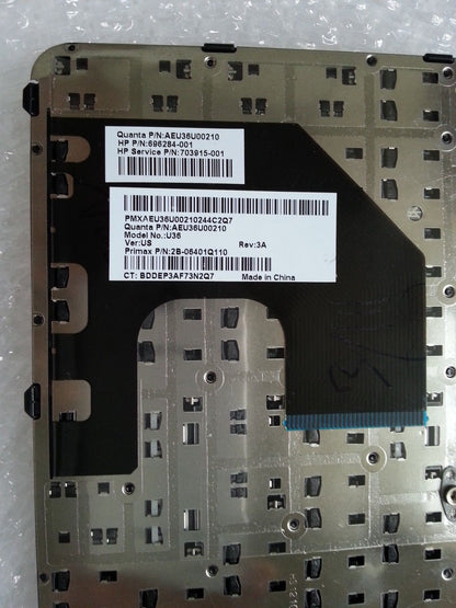 TECLADO HP COMPAQ SLEEKBOOK 15-B 15-B004 15-B104 15-B123 15-B119 15-B140 SIN FRAME CON NUMERICO NEGRO SIN FRAME