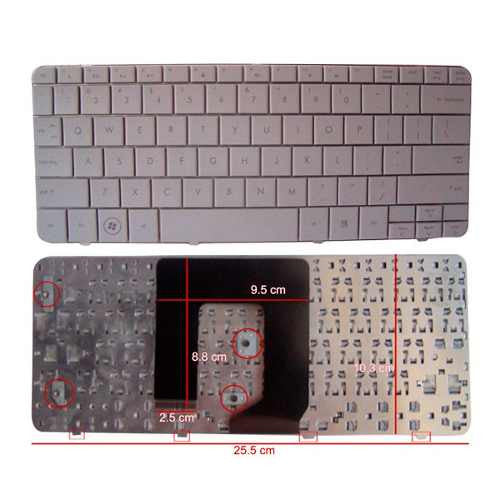 TECLADO HP COMPAQ DM1-1000 DM1-1100 DM1-1120 DM1-2000 DM1-2100 310 311 PLATEADO
