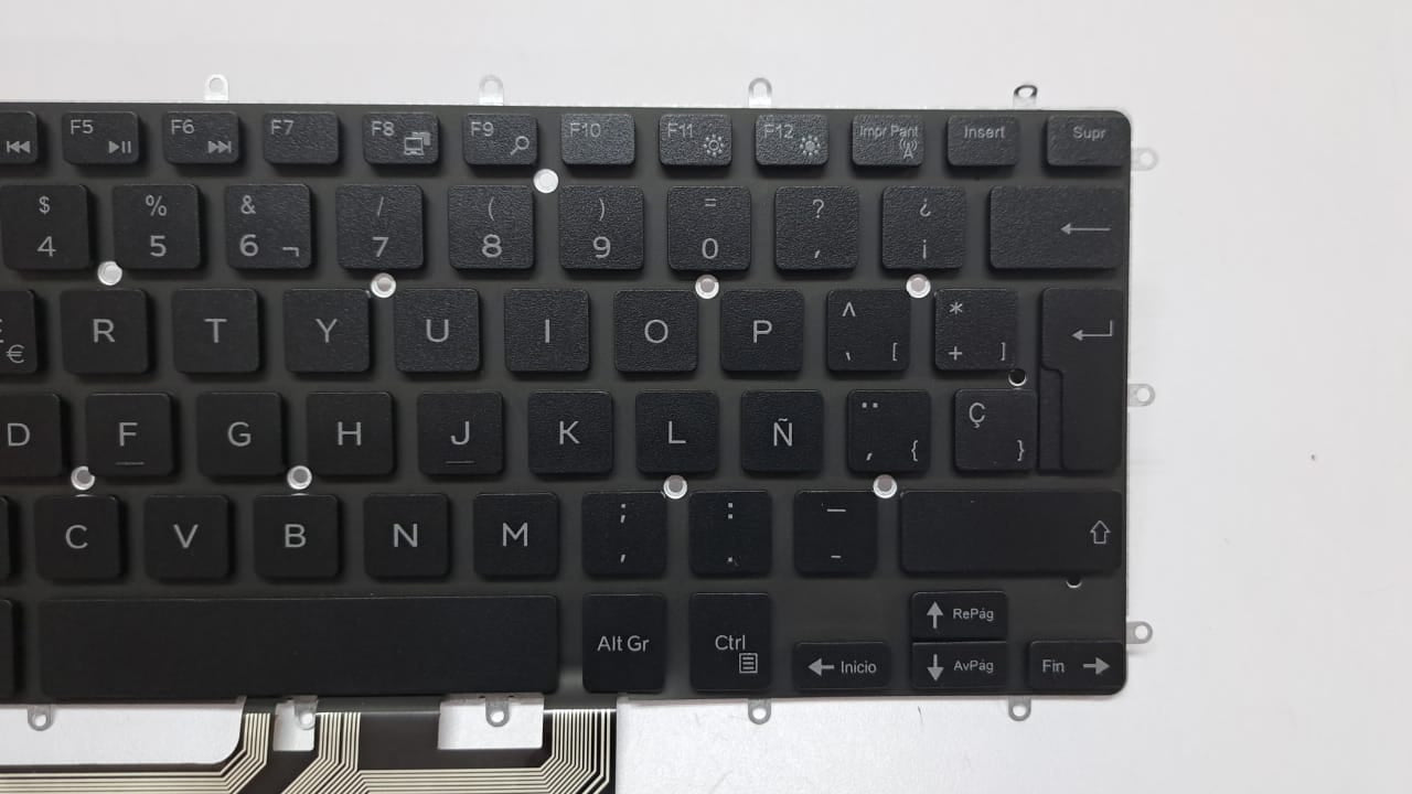 TECLADO DELL 13-5368 13-5378 13-5578 14-7466 14-7467 15-5568 15-5578 NEGRO ESPANOL REMACHADO SIN FRAME