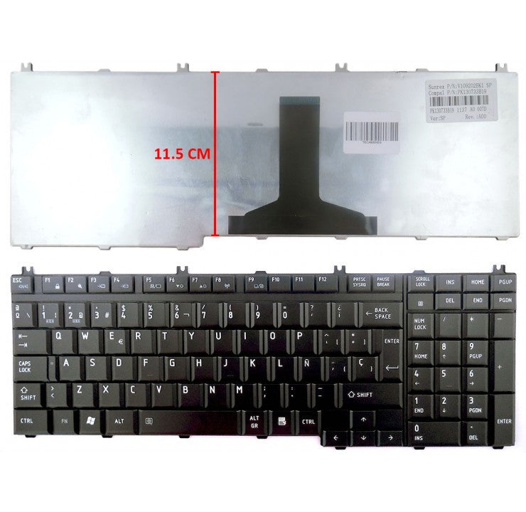 TECLADO TOSHIBA L515 L550 L555 P305 P300 P200 CON NUMERICO