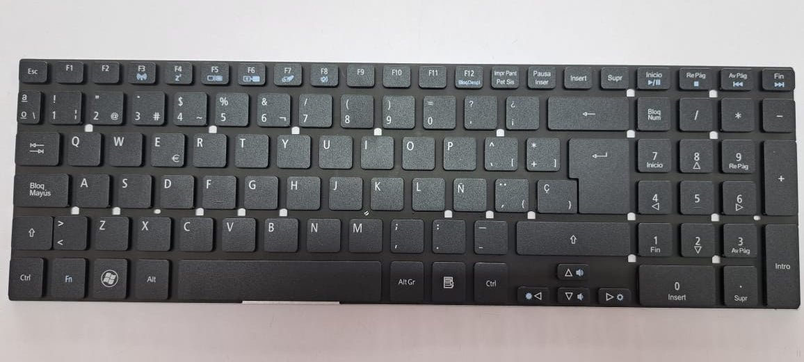 TECLADO ACER V3-531 V3-551 V3-571 V3-731 V3-771 V5-561 E1-510 E1-522 E1-530 E1-532 E1-570 E1-731 E1-771 E1-572 E5-511 E5-521 E5-551 E5-571 E5-721 E5-731 E5-771 ES1-512 5755 SIN FRAME