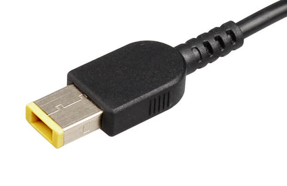 CARGADOR IBM LENOVO GENERICO 90W / 20V / 4.5A / CONECTOR RECTANGULAR PUNTA AMARILLA