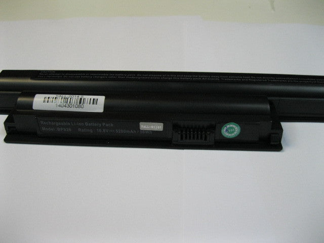 BATERIA SONY VAIO VGP-BPL26 VGP-BPS26 VGP-BPS26A VPC-CA VPC-CB 6 CELDAS NEGRA