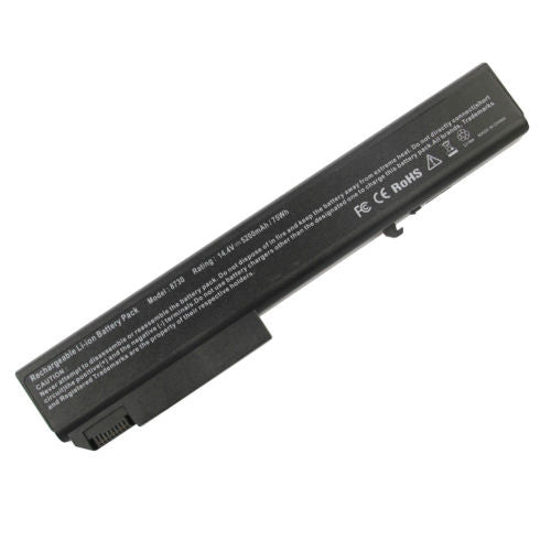 BATERIA HP COMPAQ ELITEBOOK 8530P 8530W 8730P 8540W 8540P 8730W 8740W PROBOOK 6545B DE 8 CELDAS NEGRA GENERICA