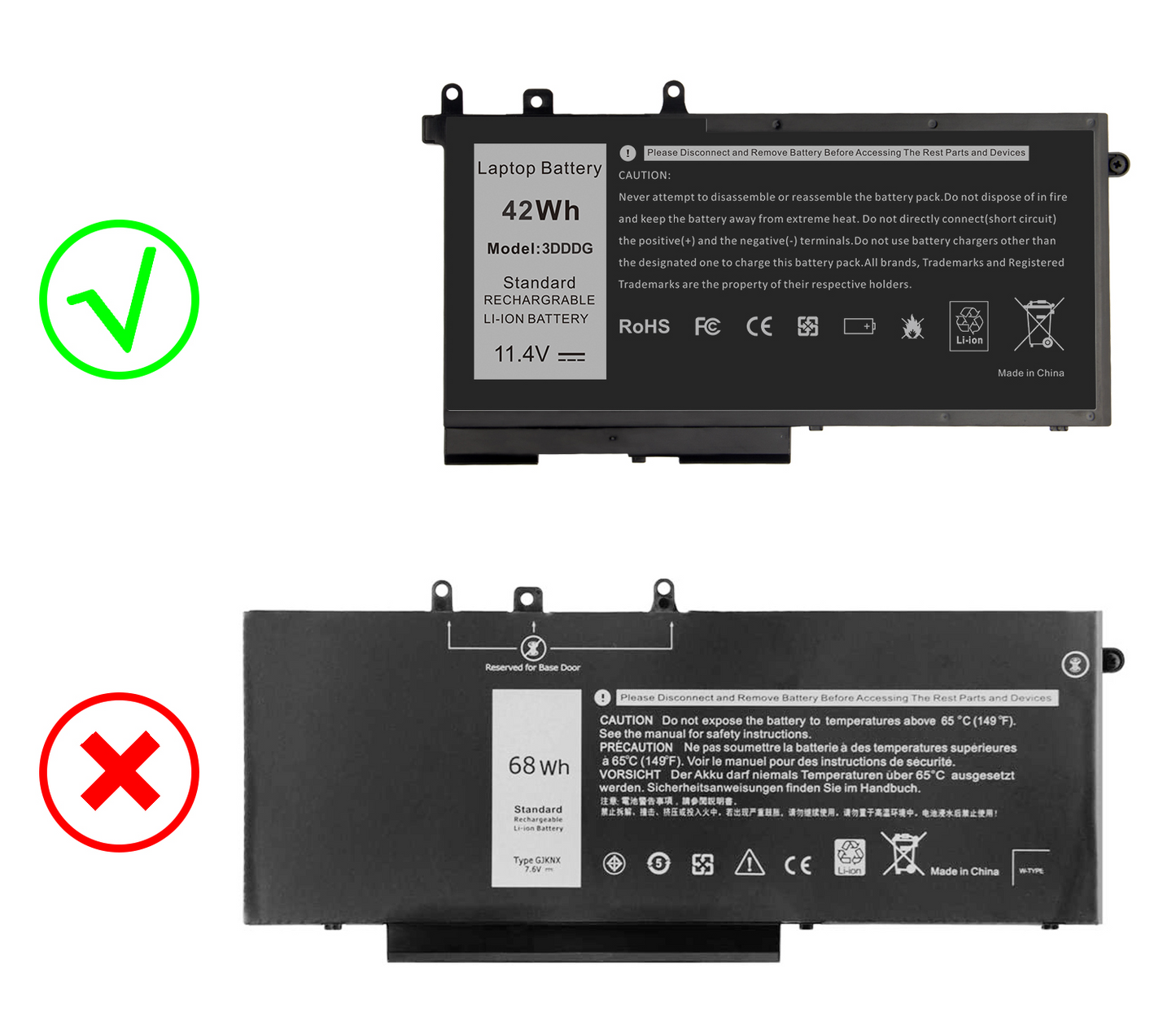 BATERIA DELL LATITUDE 5280 5480 5580 | 3DDDG | HOMOLOGADA