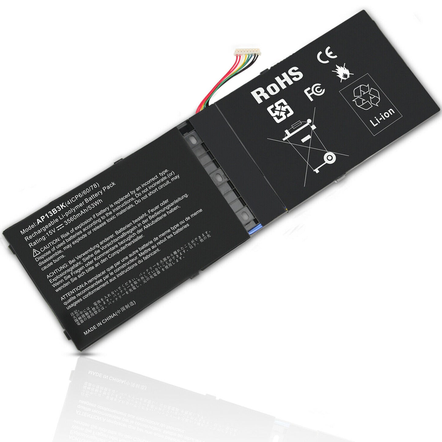BATERIA ACER V5-572P V5-573 V5-573G V5-573P R7-571 AP13B3K AP13B8K 4 CELDAS HOMOLOGADA