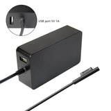 CARGADOR MICROSOFT SURFACE PRO 3 / PRO 4 / 1706 / 1625 / LW-SF-36W / 30W / 5W (USB 2.0 ADICIONAL) / 12V 2.58A / 5V 1A *HOMOLOGADO*