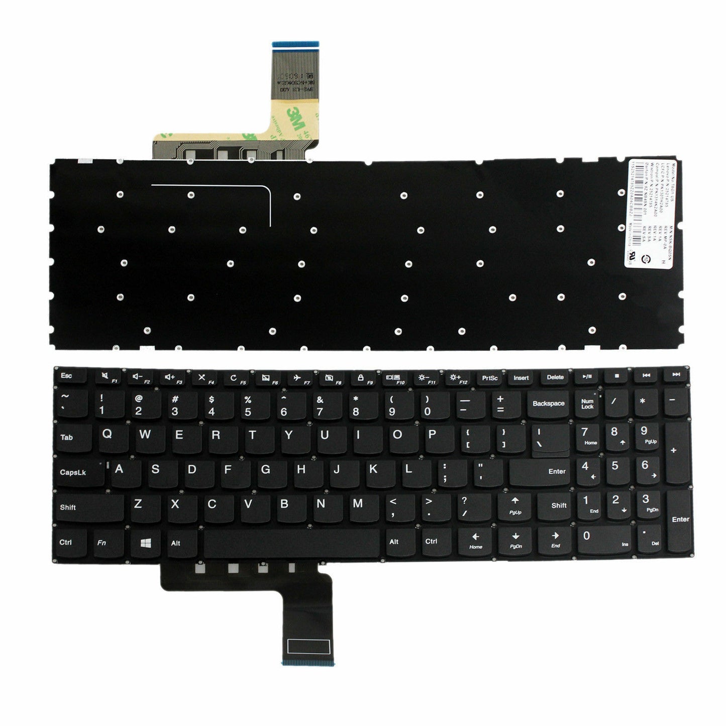 TECLADO LENOVO IDEAPAD 310-15ABR 310-15IAP 310-15IKB 310-15ISK V310-15ISK SN20K82445 NEGRO SIN FRAME