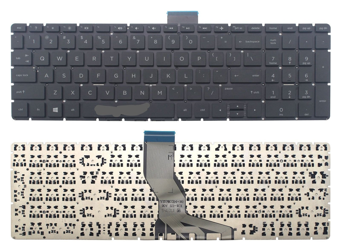 TECLADO HP COMPAQ FLEX LARGO 15-BS000 15-AE000 15-AS000 15-AH000 15-BC000 15-BW000 15 Z-EF2000 15-DY 15T-DY SIN FRAME CON NUMERICO