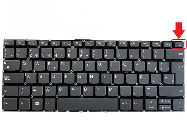 Spanish Layout Keyboard For Lenovo Ideapad S145-14API / AST / IGM – Gray, New
